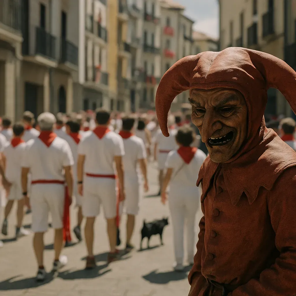 El bufón de San Fermín: un malvado en la fiesta roja y blanca