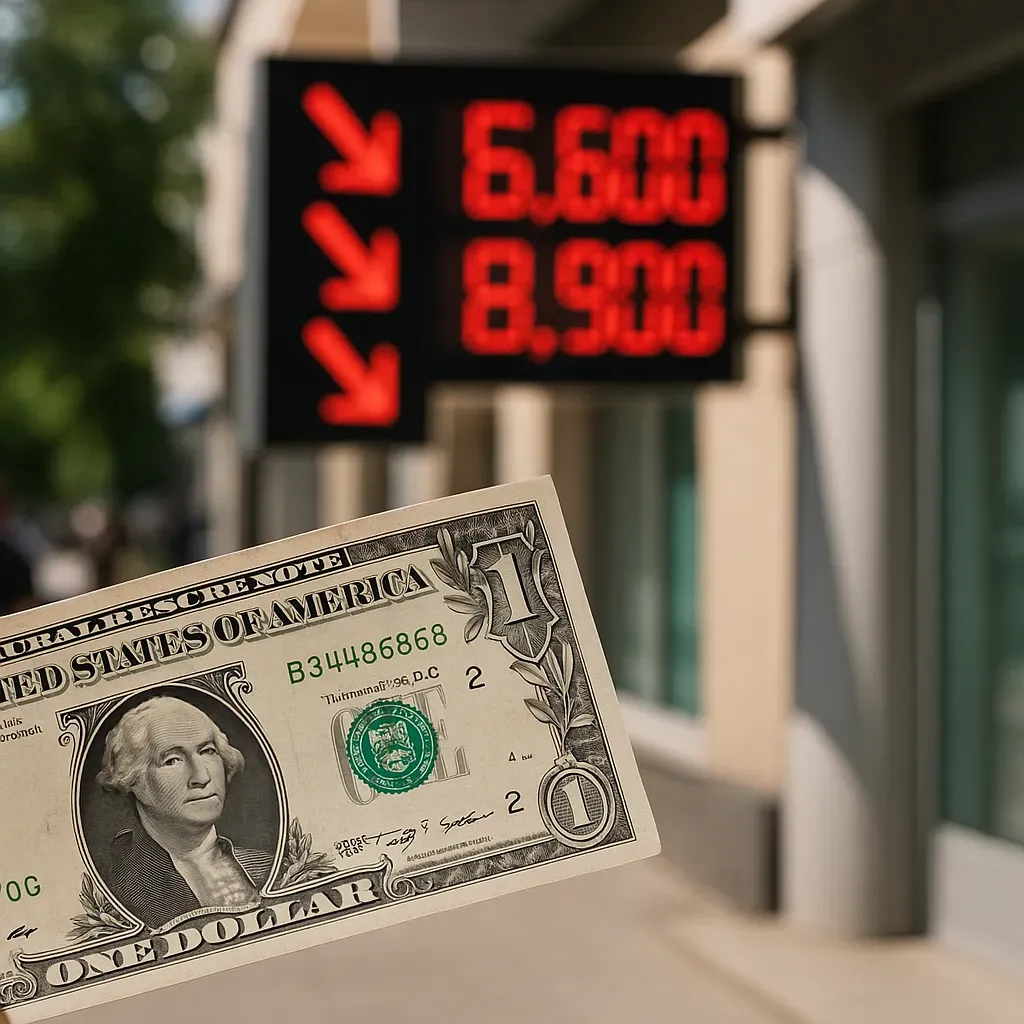 El dólar se deprecia ante decisiones bancarias.