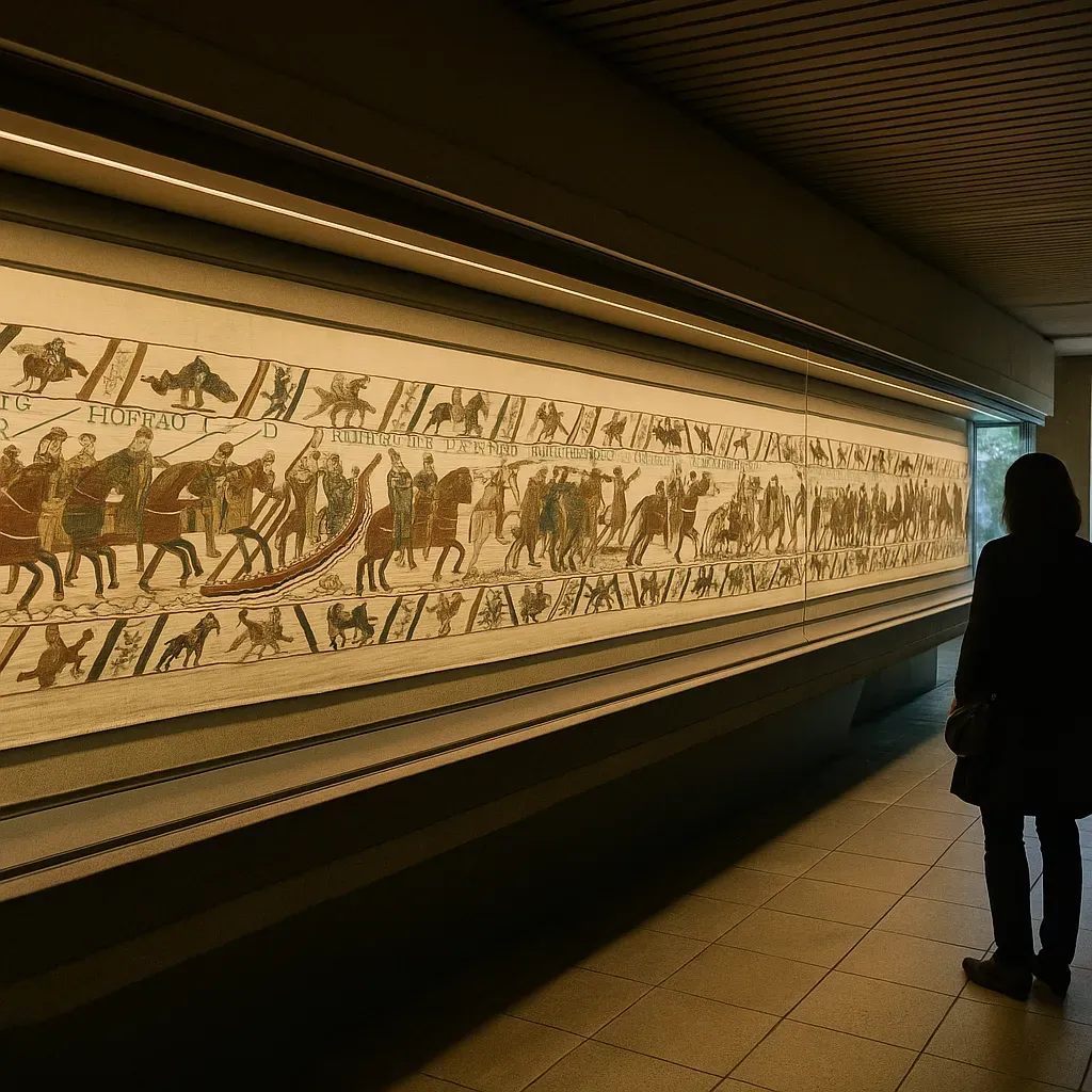 El tapiz de Bayeux en el museo