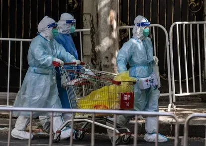 En pleno confinamiento se registran 10 muertes por Covid en Shangai, China