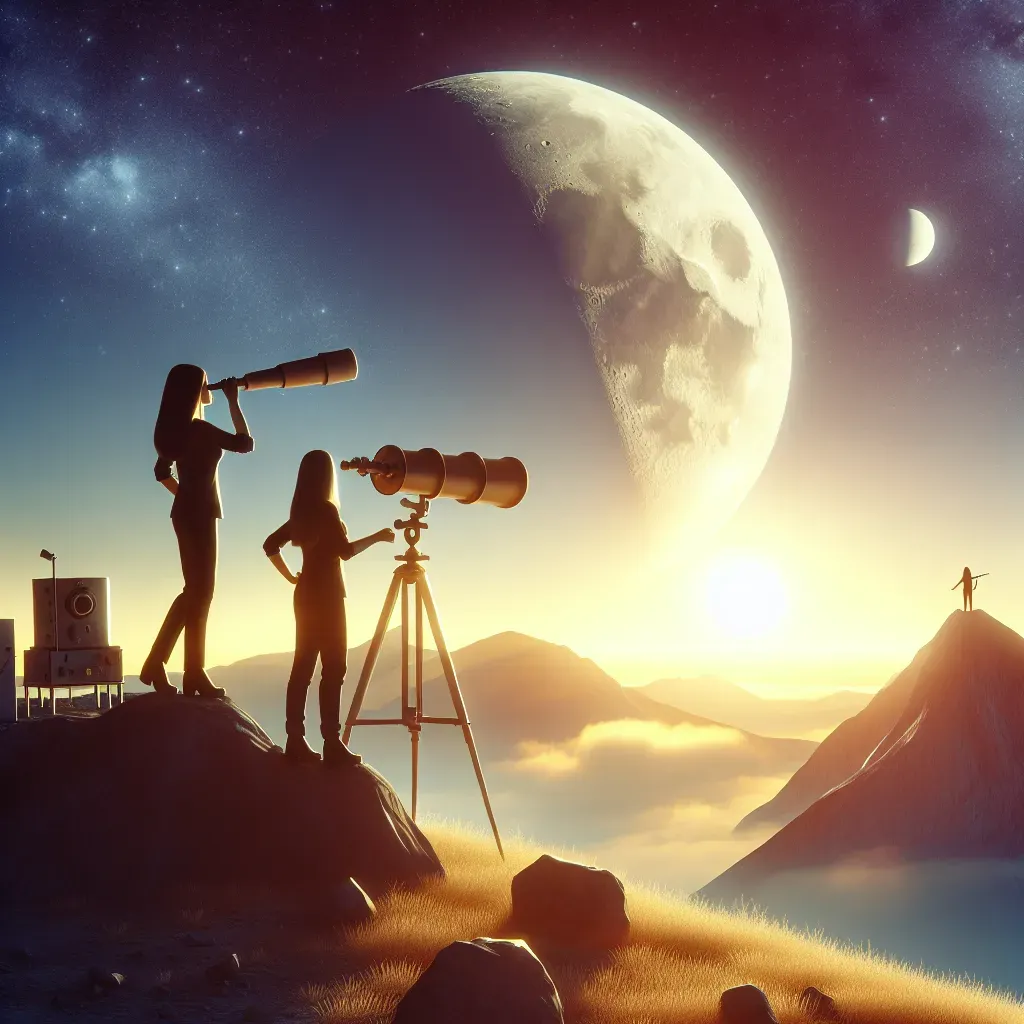 Espacio femenino en la Luna y ciencia