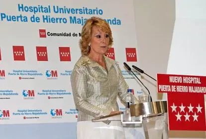 Esperanza Aguirre, no será investigada por el caso Puerta de Hierro