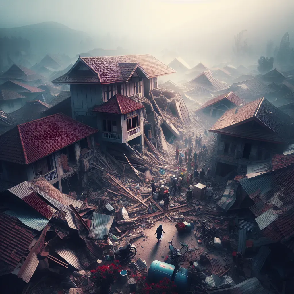 Fallecido tras potente sismo en Indonesia