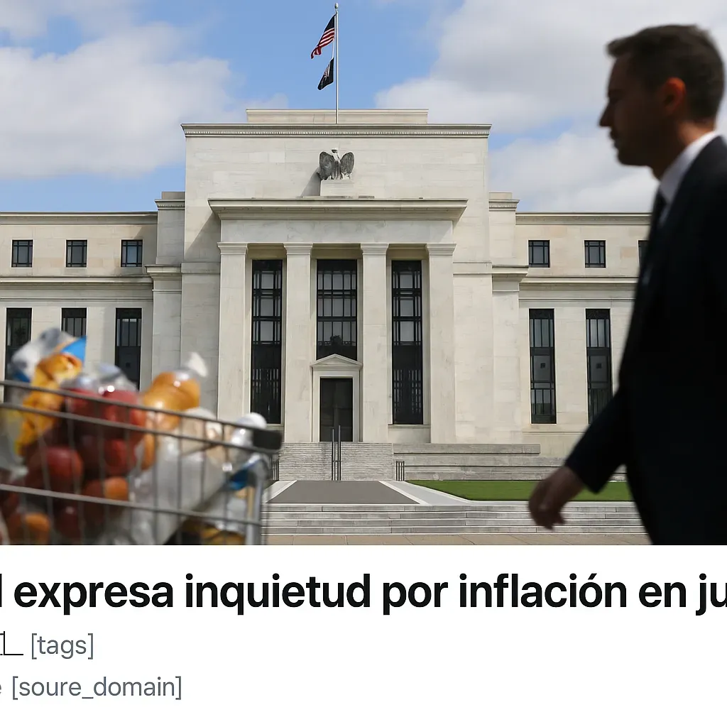 Fed expresa inquietud por inflación en junio