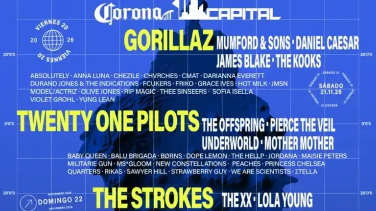 Festival Corona Capital 2026: Gorillaz y más