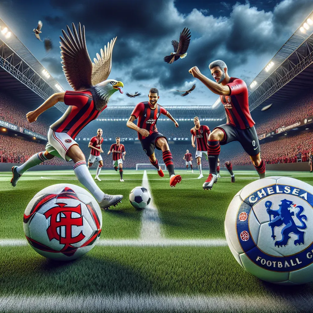 Flamengo derrota a Chelsea con emblema águila