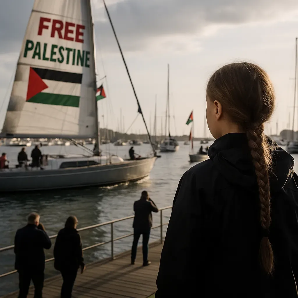 Flotilla con Greta Thunberg parte hacia Gaza