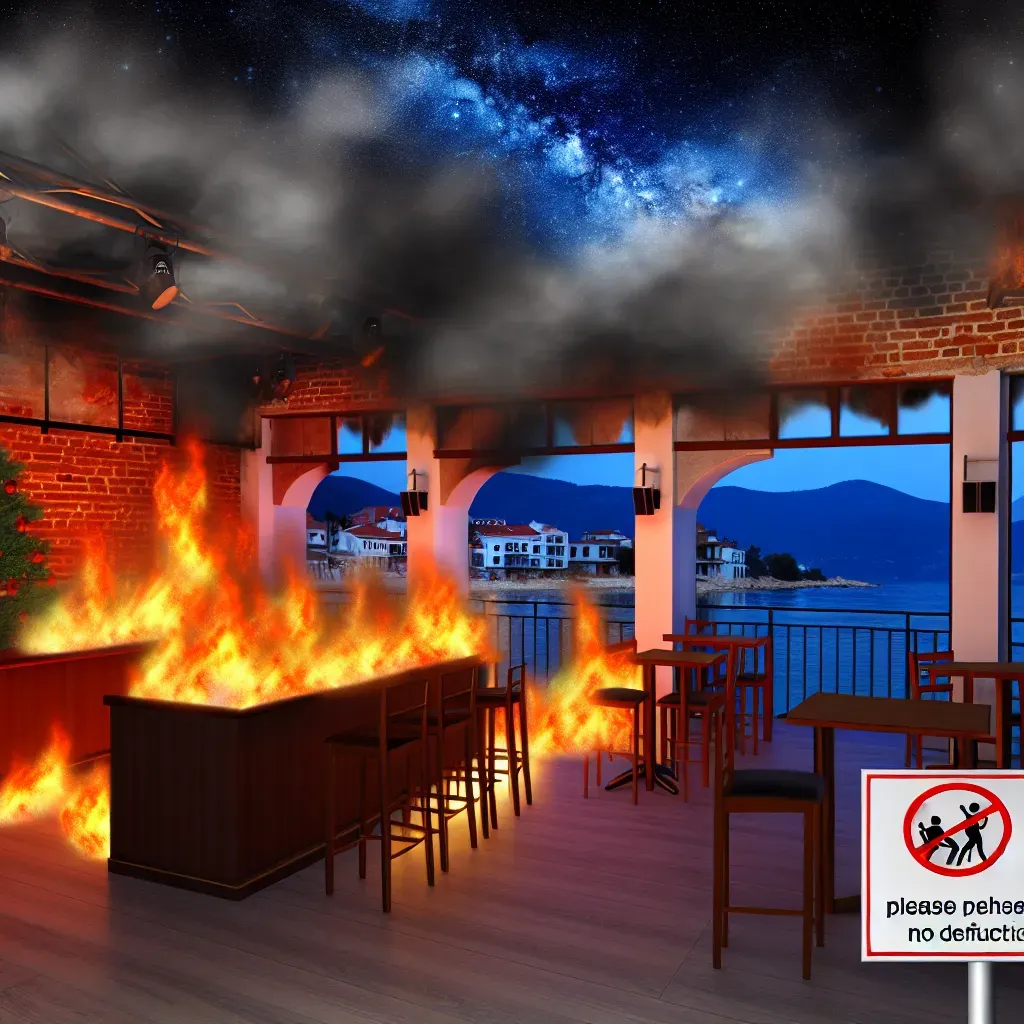 Fuego en club nocturno de Macedonia