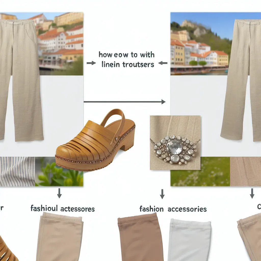 Guía para combinar pantalones de lino y zuecos en primavera 2025