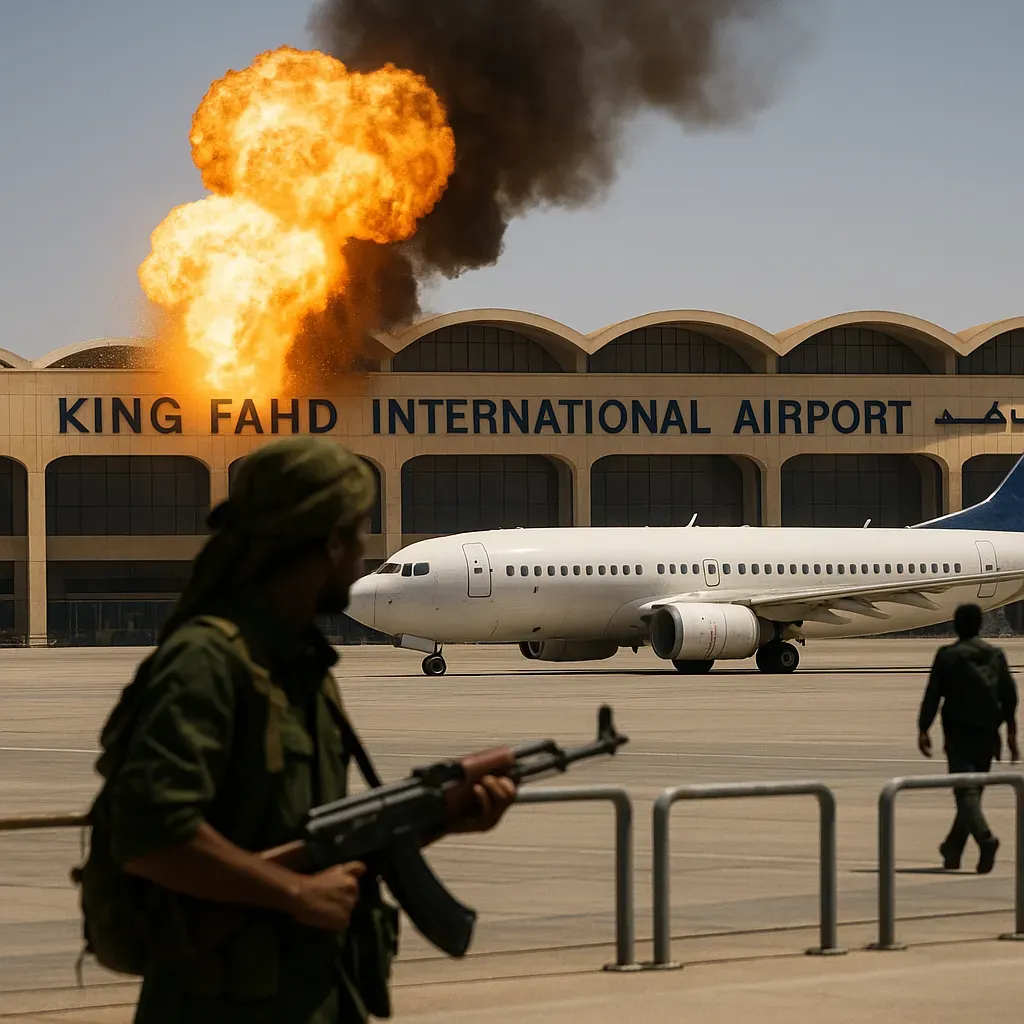 Hutíes asaltan aeropuerto de Rey Fahd