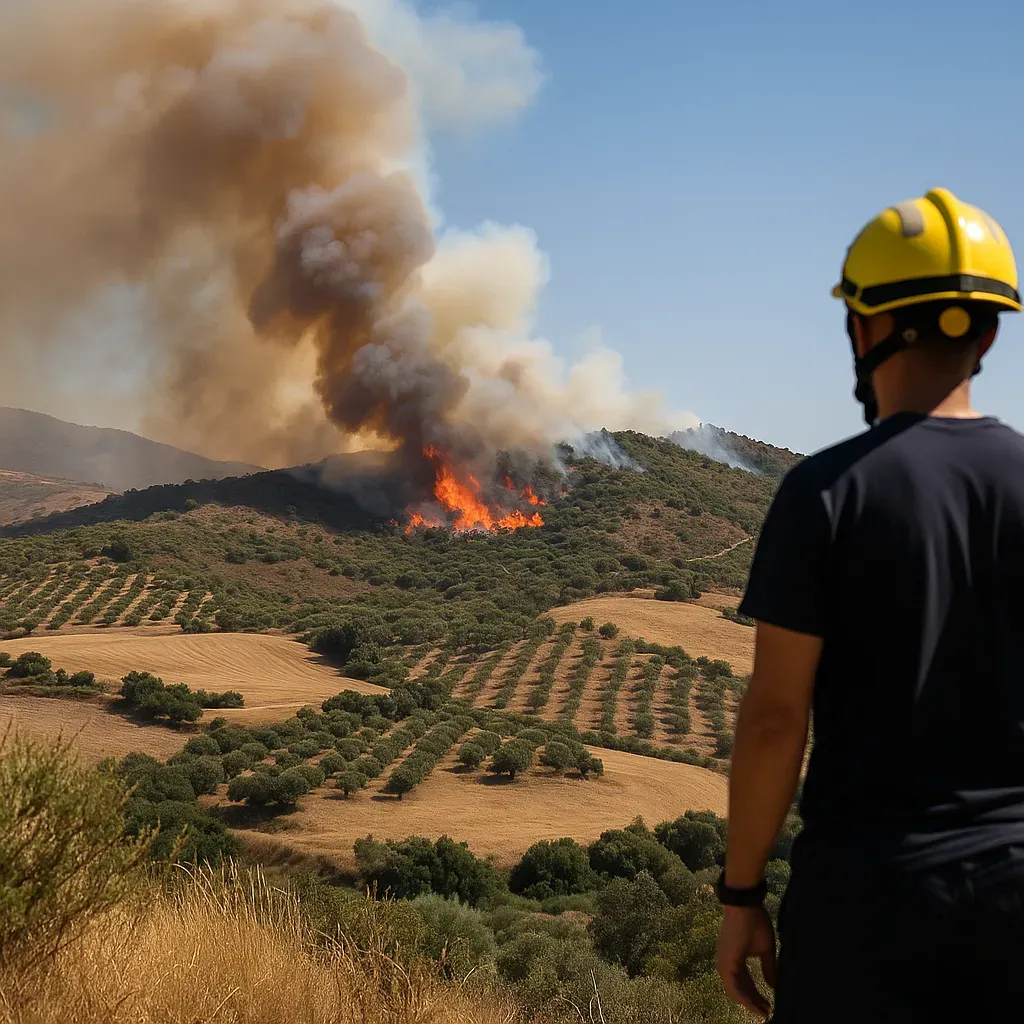 Incendio en sur de España mejora.