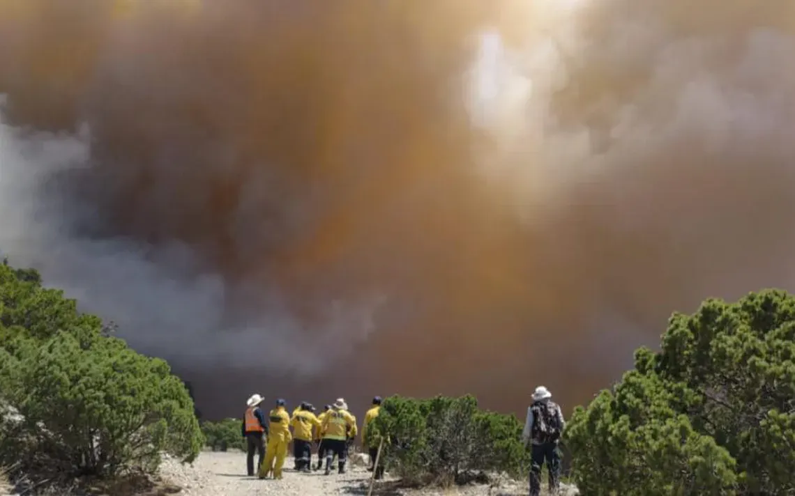 Incontrolable incendio en cerro de El Temeroso, en Zacatecas