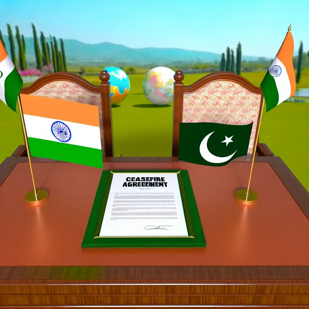 India y Pakistán pactan cese de hostilidades.