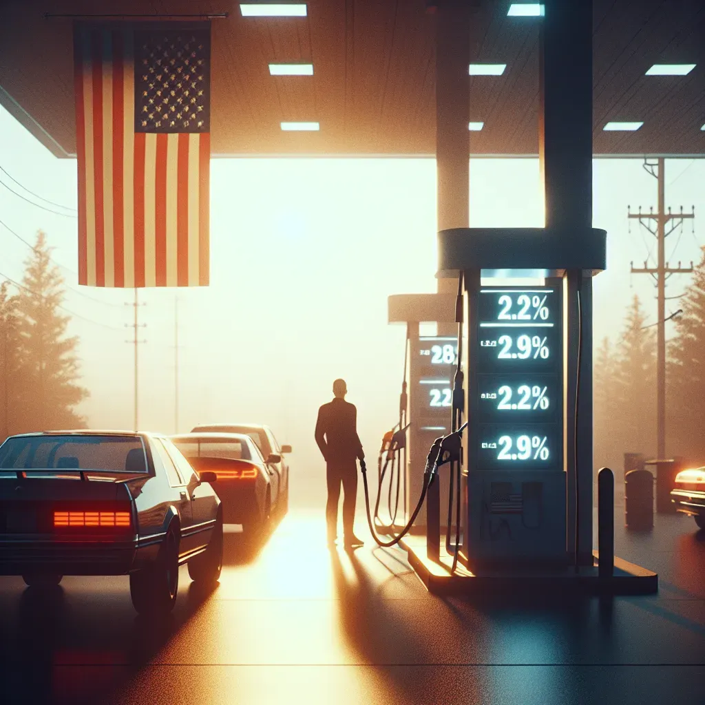 Inflación en EE.UU. baja a 2.4% por combustible