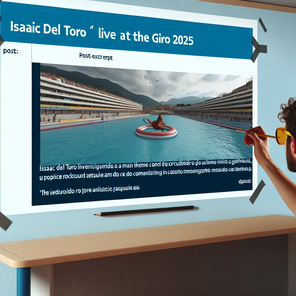 Isaac del Toro en directo en el Giro 2025