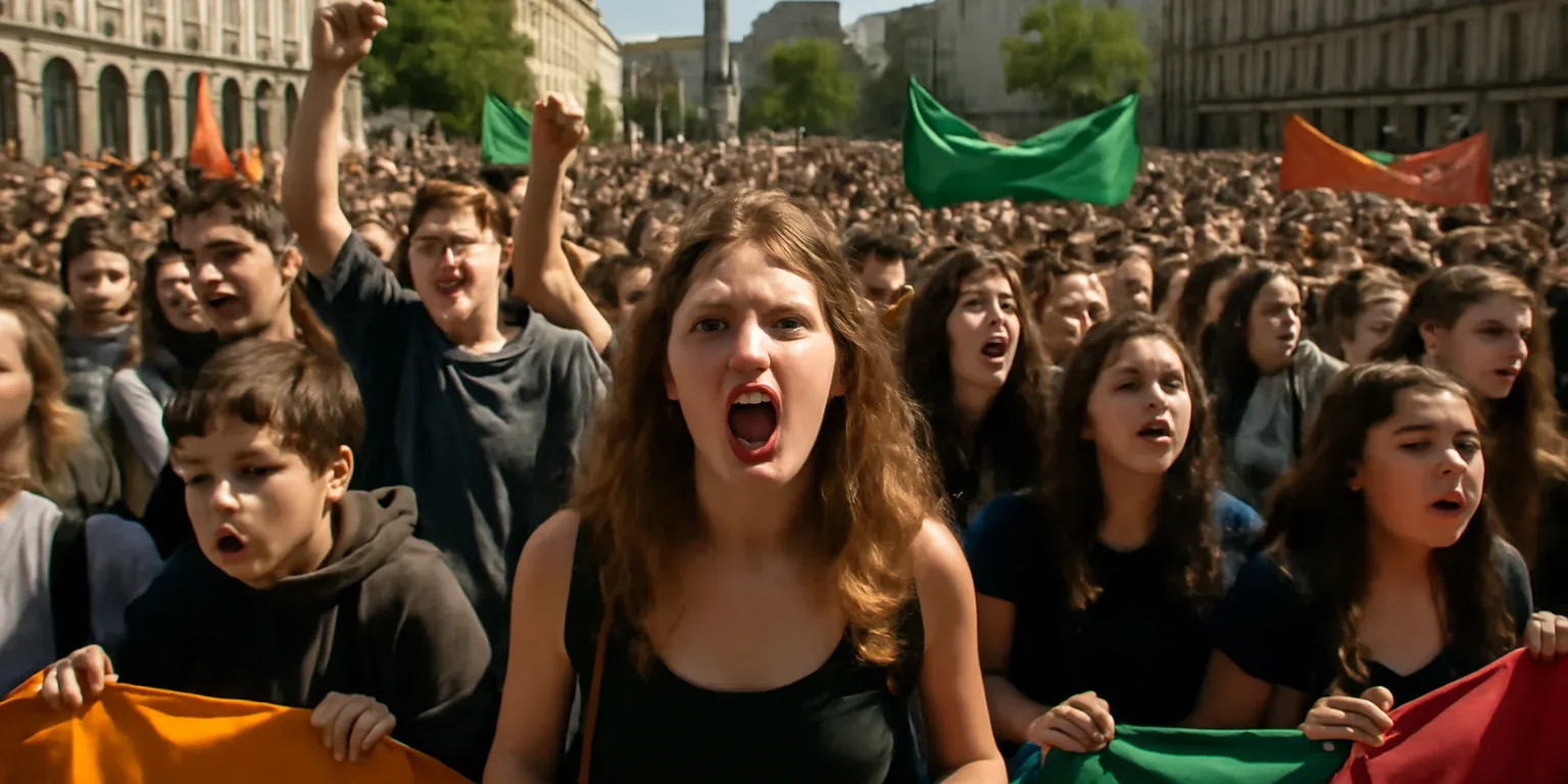 Jóvenes protestan en ocho países europeos por vivienda y futuro