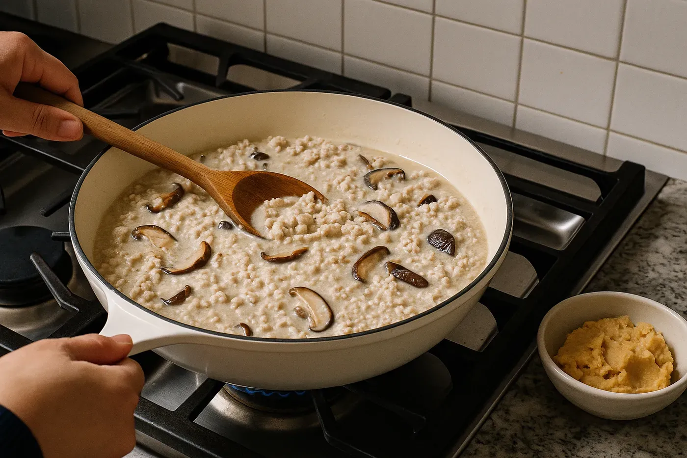 Kay Chun presenta salsa boloñesa blanca sin tomate con shiitake y cerdo
