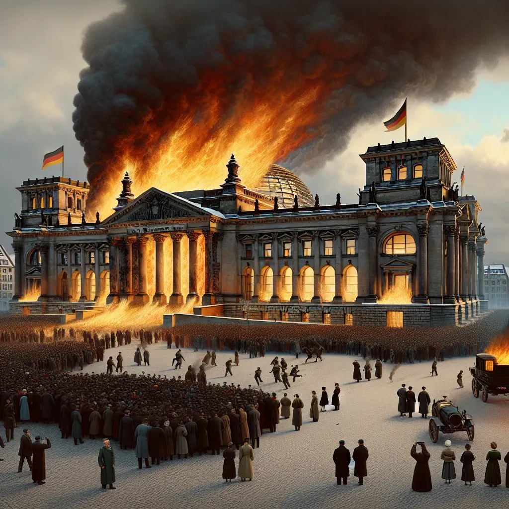La conflagración del Reichstag: Relatos simultáneos.