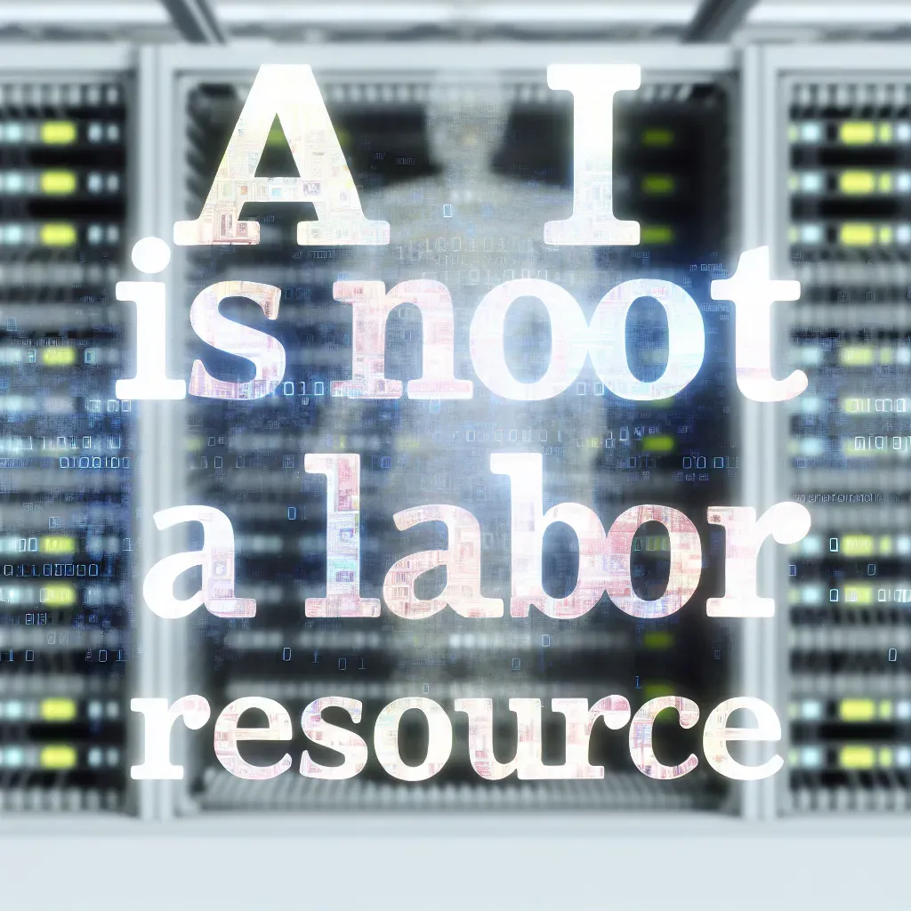 La IA no es un recurso laboral.