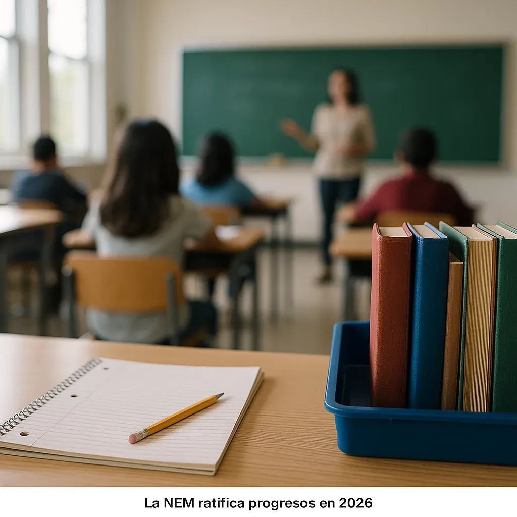 La NEM ratifica progresos en educación 2026