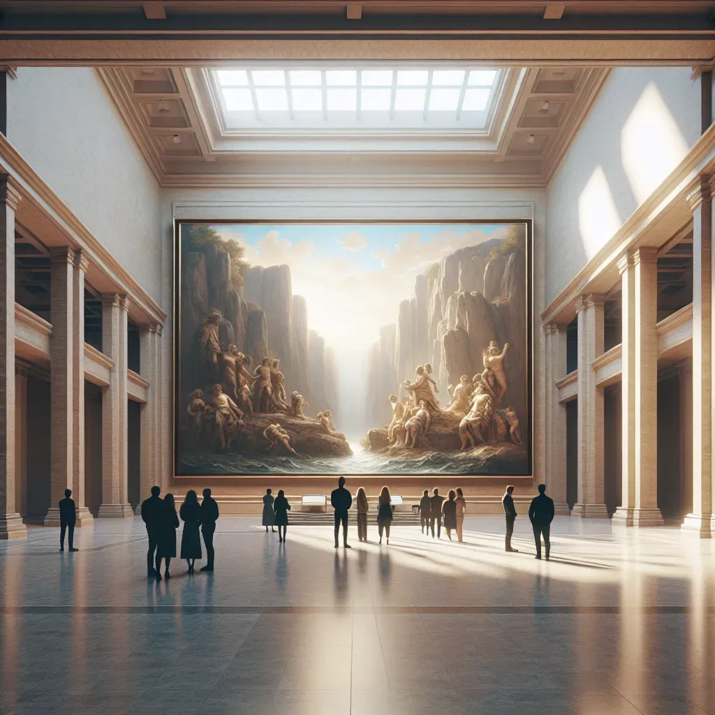 La obra más grande de Dalí llega al museo