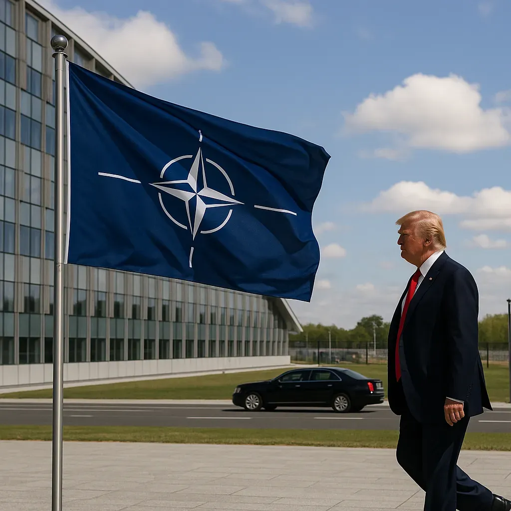 La OTAN intenta mejorar la relación con Trump.