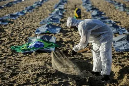 Muertes por coronavirus que acechan a Brasil