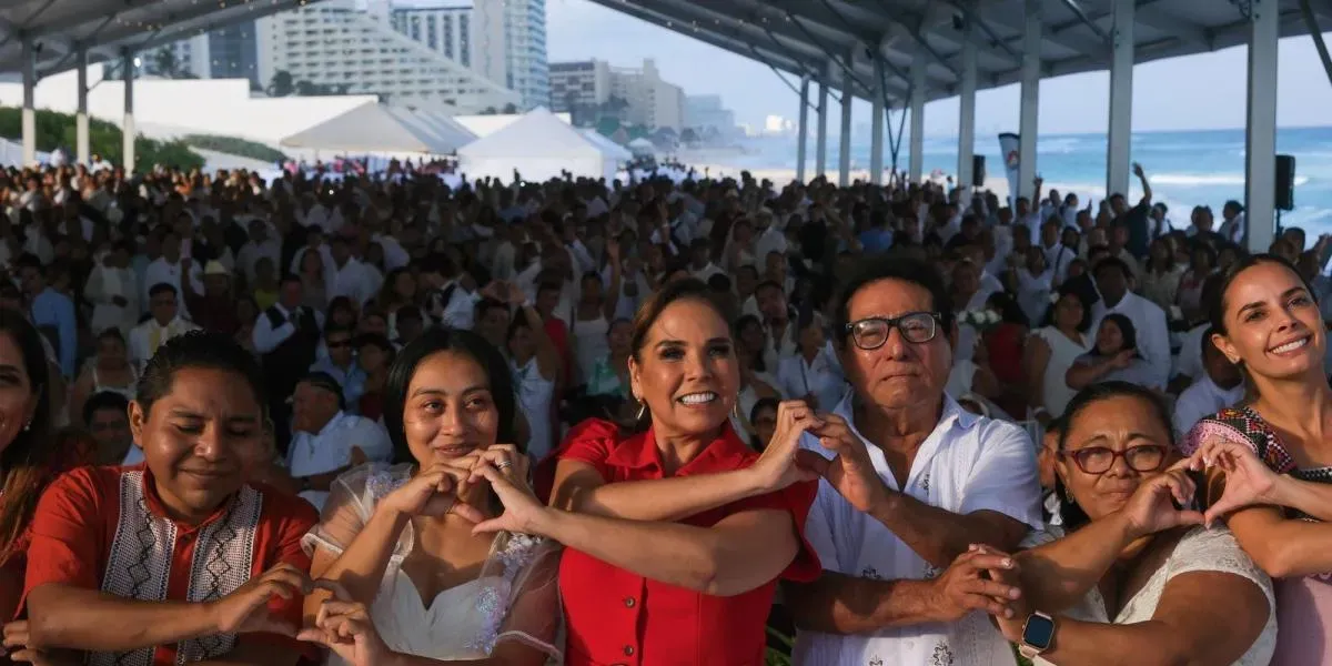 Mara Lezama celebra la unión de 1200 parejas.