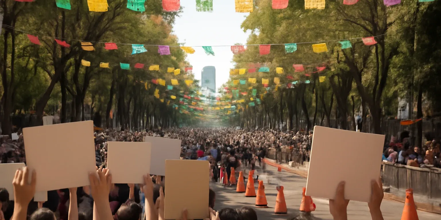 Marchas y bloqueos alteran la movilidad en CDMX este 16 de octubre