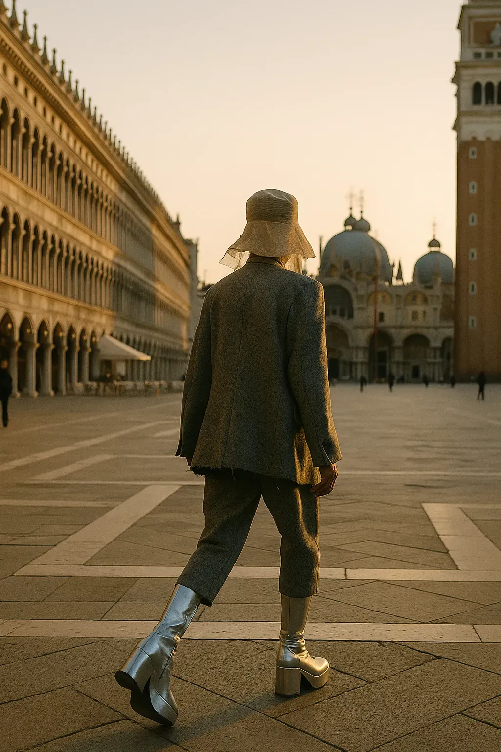 Margiela Brilló en Venecia con Estilo Famoso