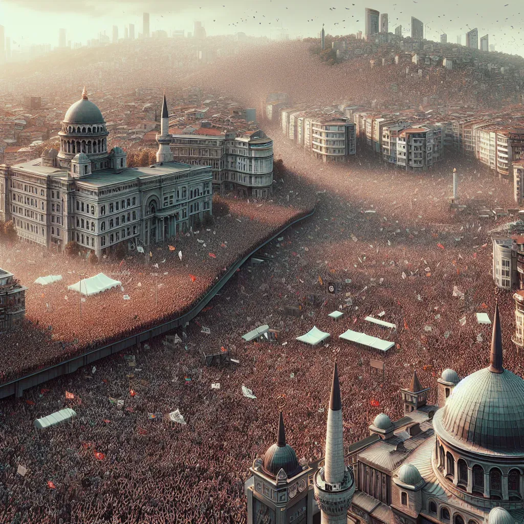 Más de 10,000 se manifiestan en Estambul.