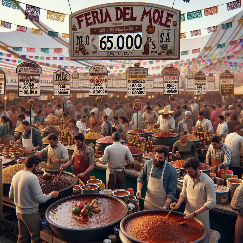 Más de 650 mil pesos en la Feria del Mole