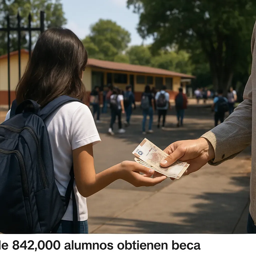 Más de 842,000 alumnos obtienen beca en Michoacán.