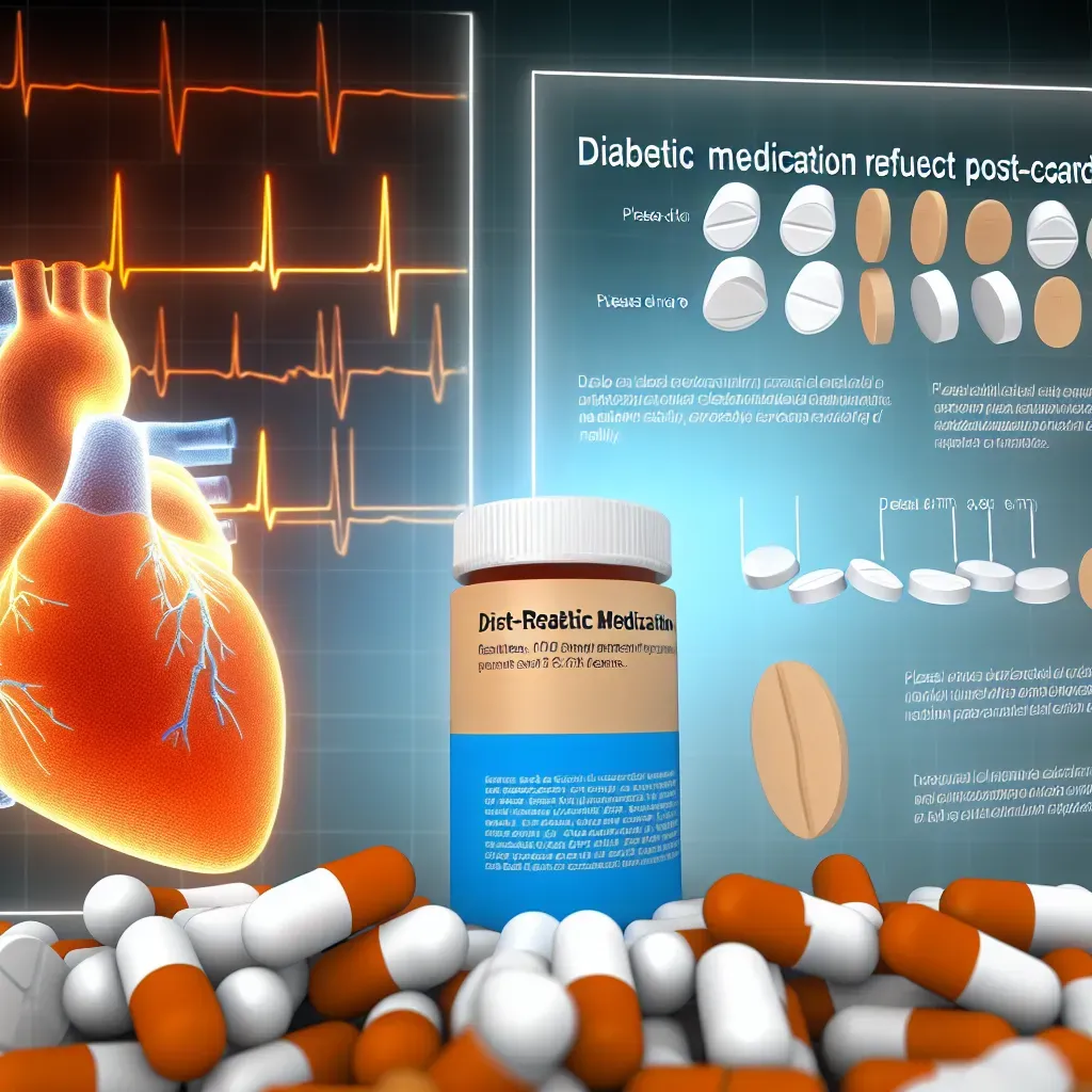 Medicamento para diabetes disminuye mortalidad post-cardiaca.