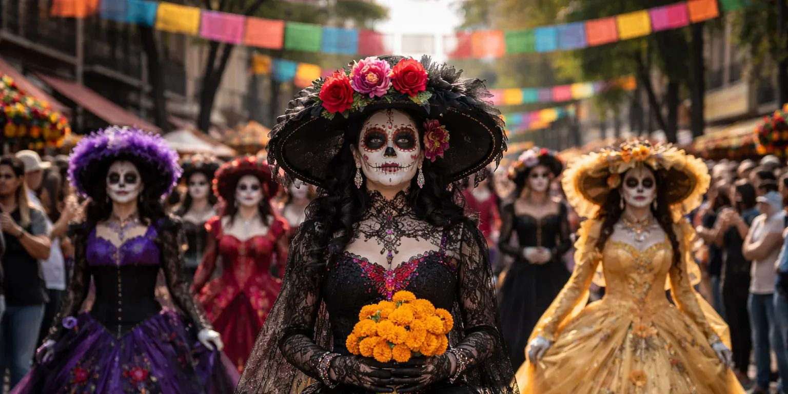 Mega Procesión de las Catrinas 2026 reúne a miles en CDMX