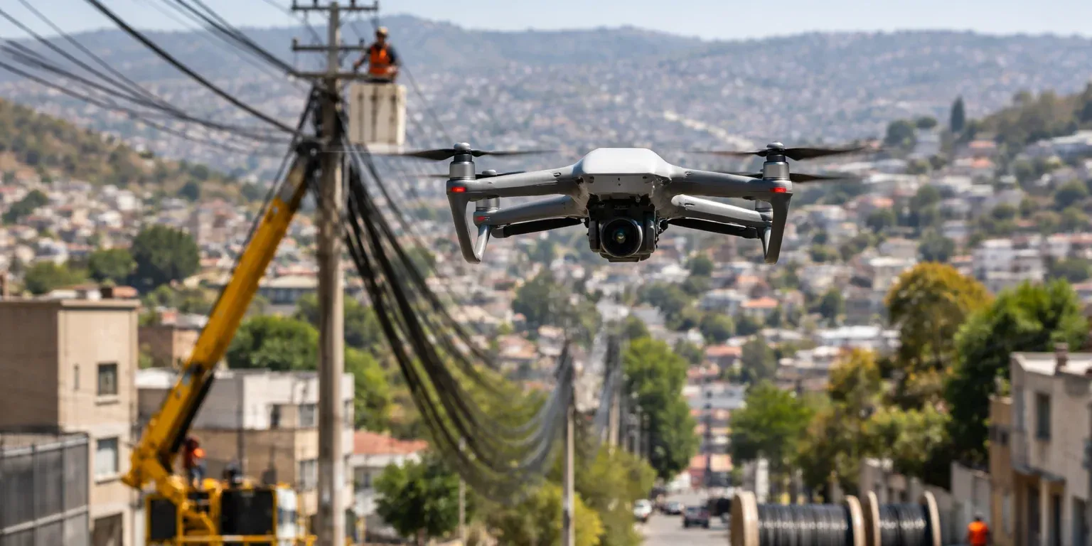 Mexicable Línea 3 en Naucalpan: 74.71% de avance y cableado con drones