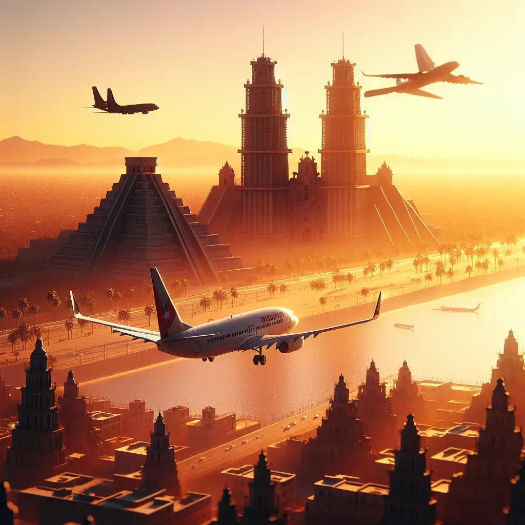 México como escala aérea para Cuba.