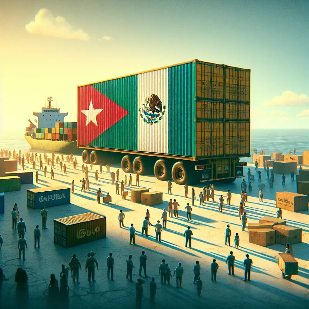 México envía 1,193 toneladas de asistencia a Cuba