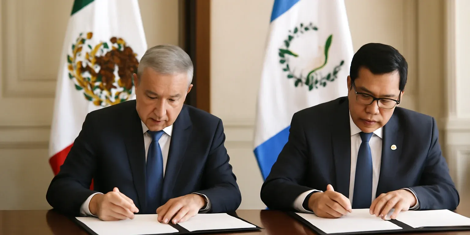 México y Guatemala firman acuerdos para reforzar seguridad y cooperación