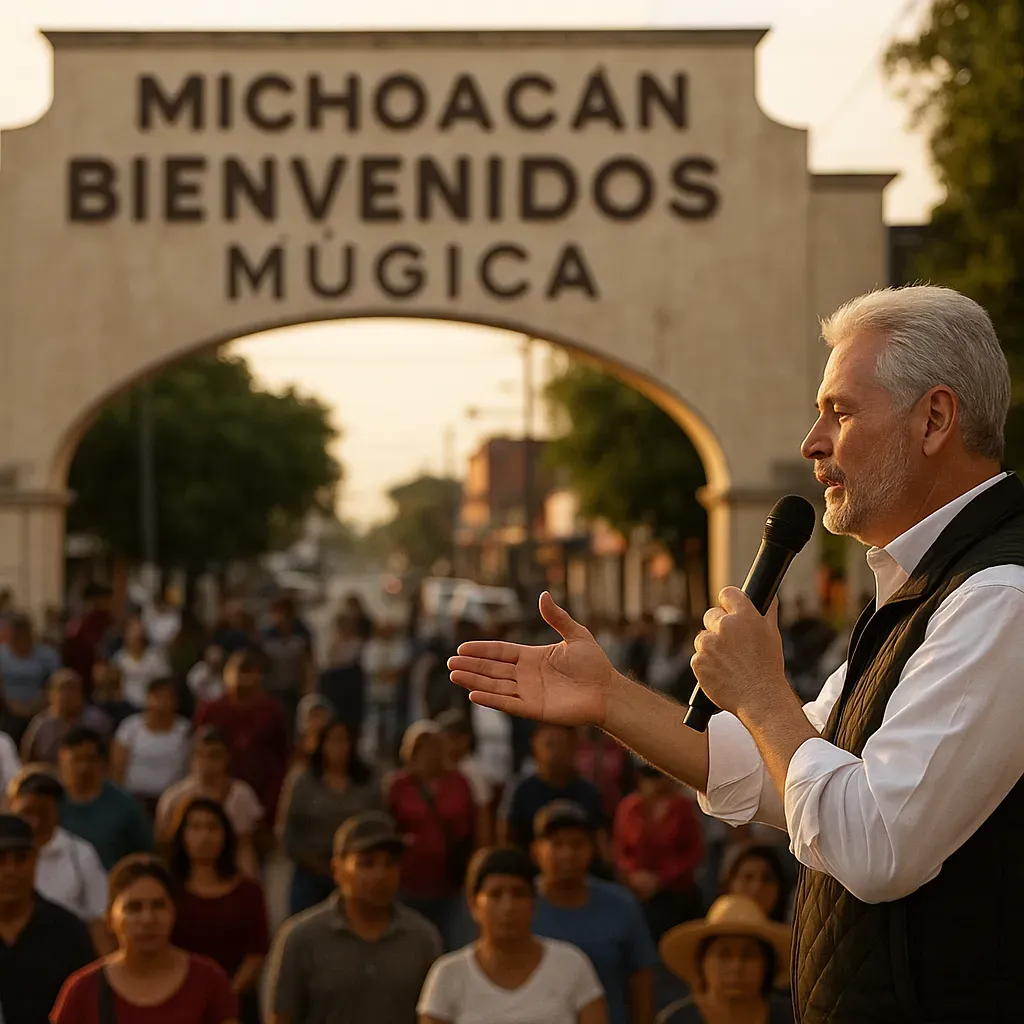#Michoacán Bedolla Conecta Con Ciudadanos En Múgica