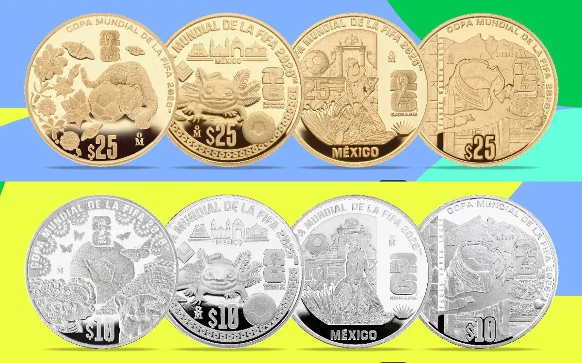 Monedas conmemorativas del Mundial: modelos y obtención.