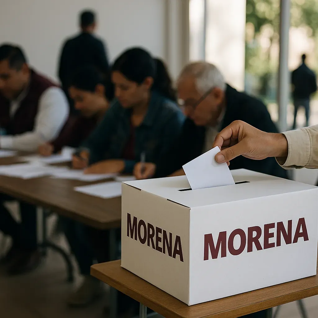 Morena examina opiniones de militantes para 2027