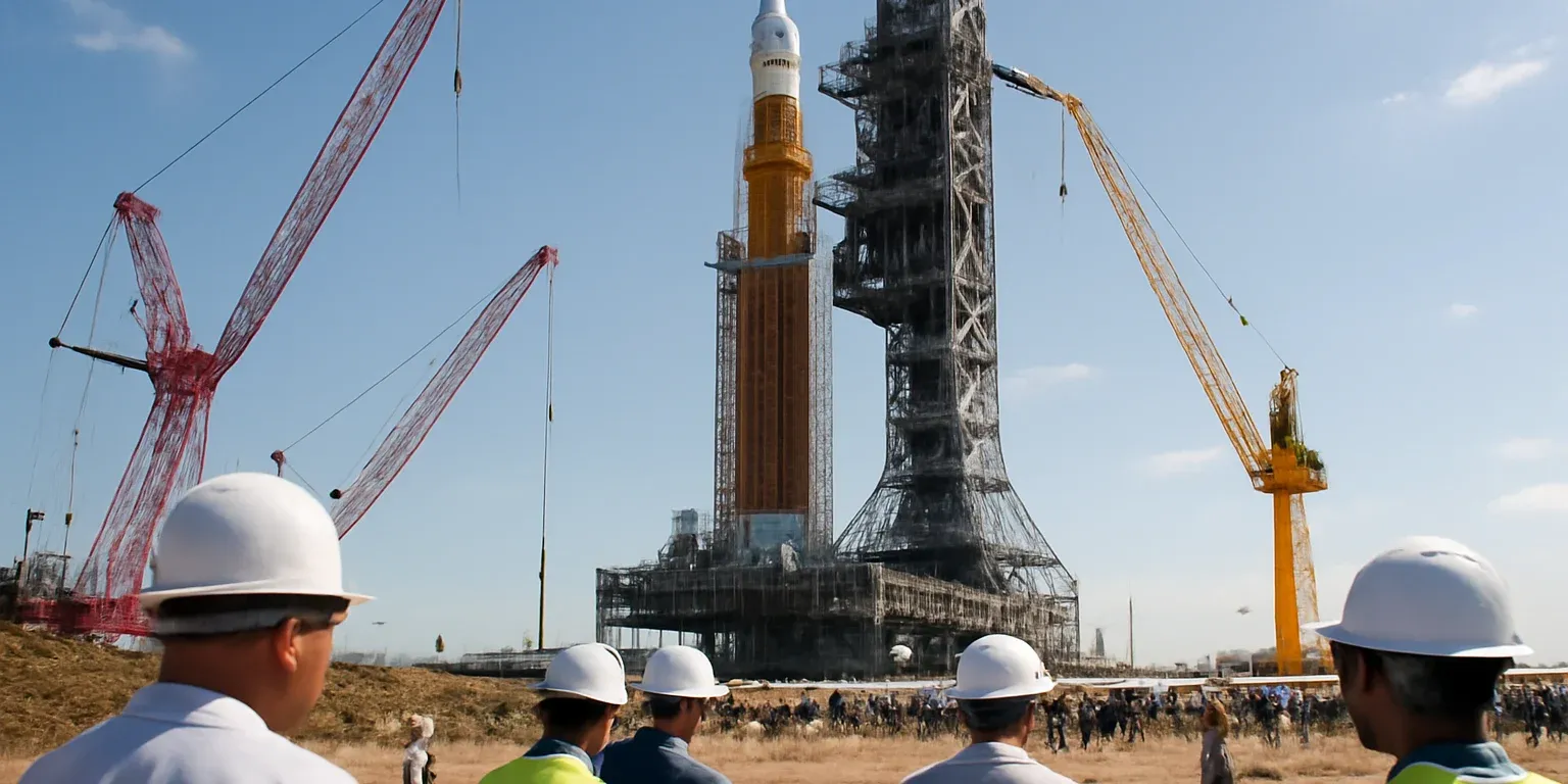 La NASA avanza en el ensamblaje del cohete para Artemis III