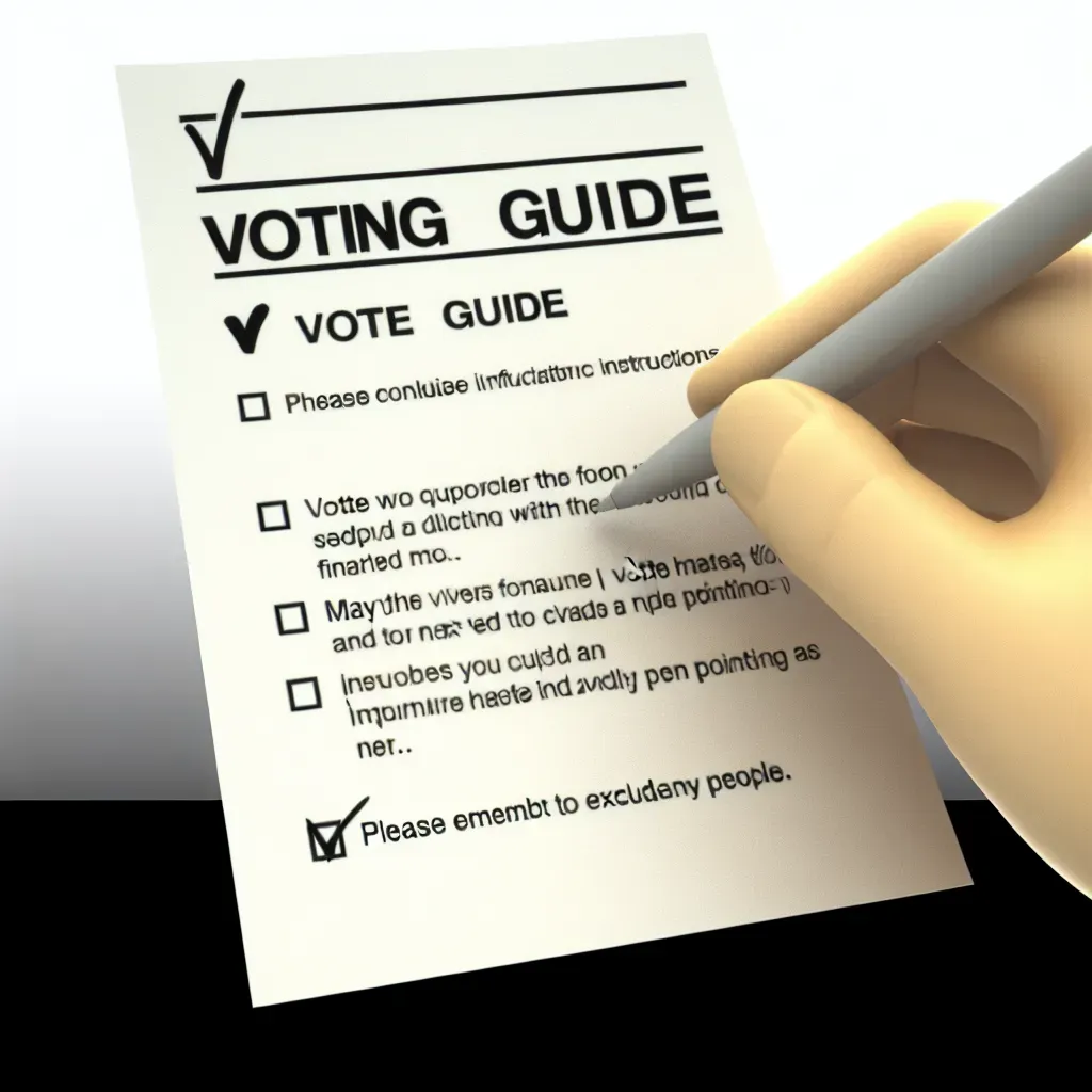 Necesitamos una guía para votar.