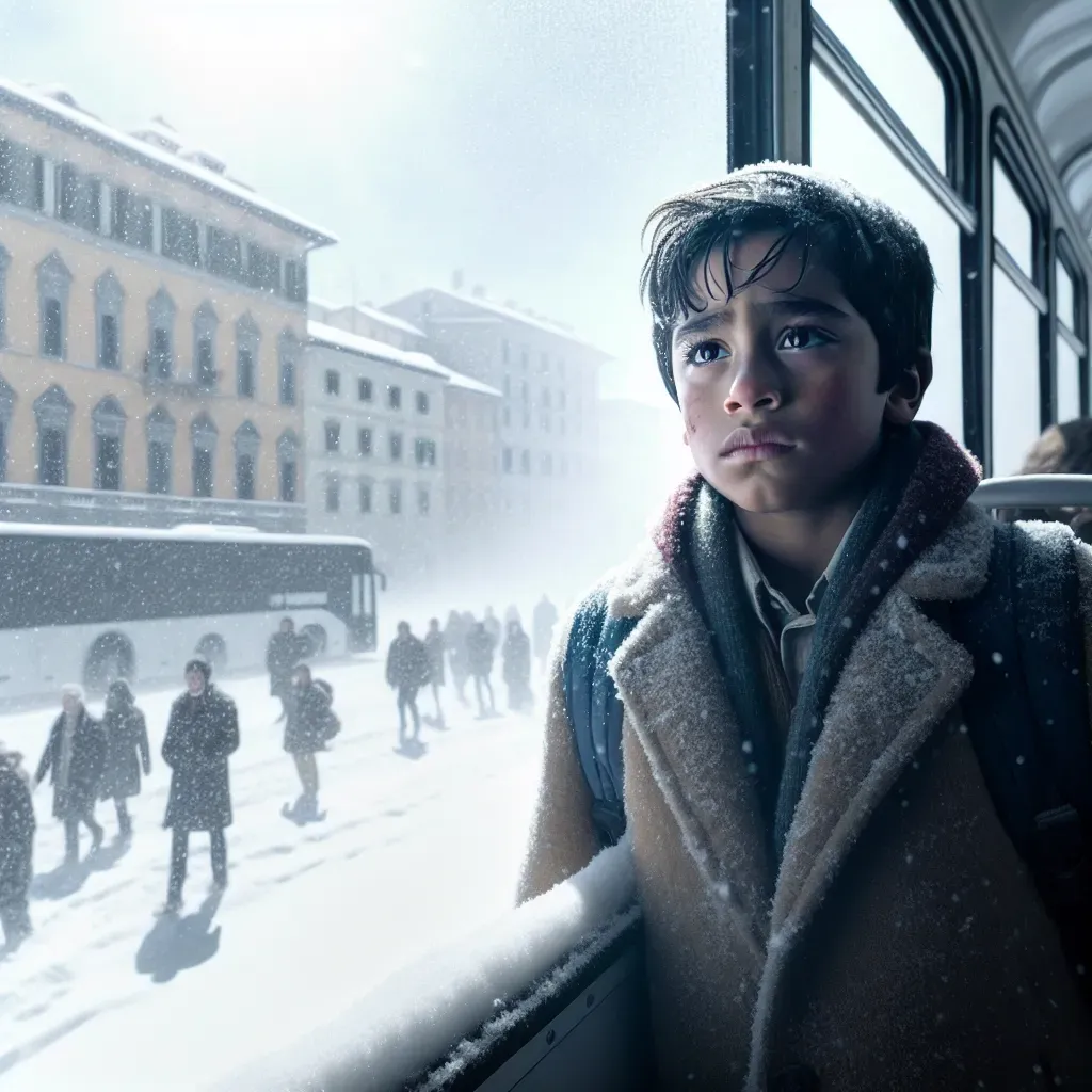 Niño forzado a bajar del bus en la nieve asistirá a inauguración de Milán-Cortina.