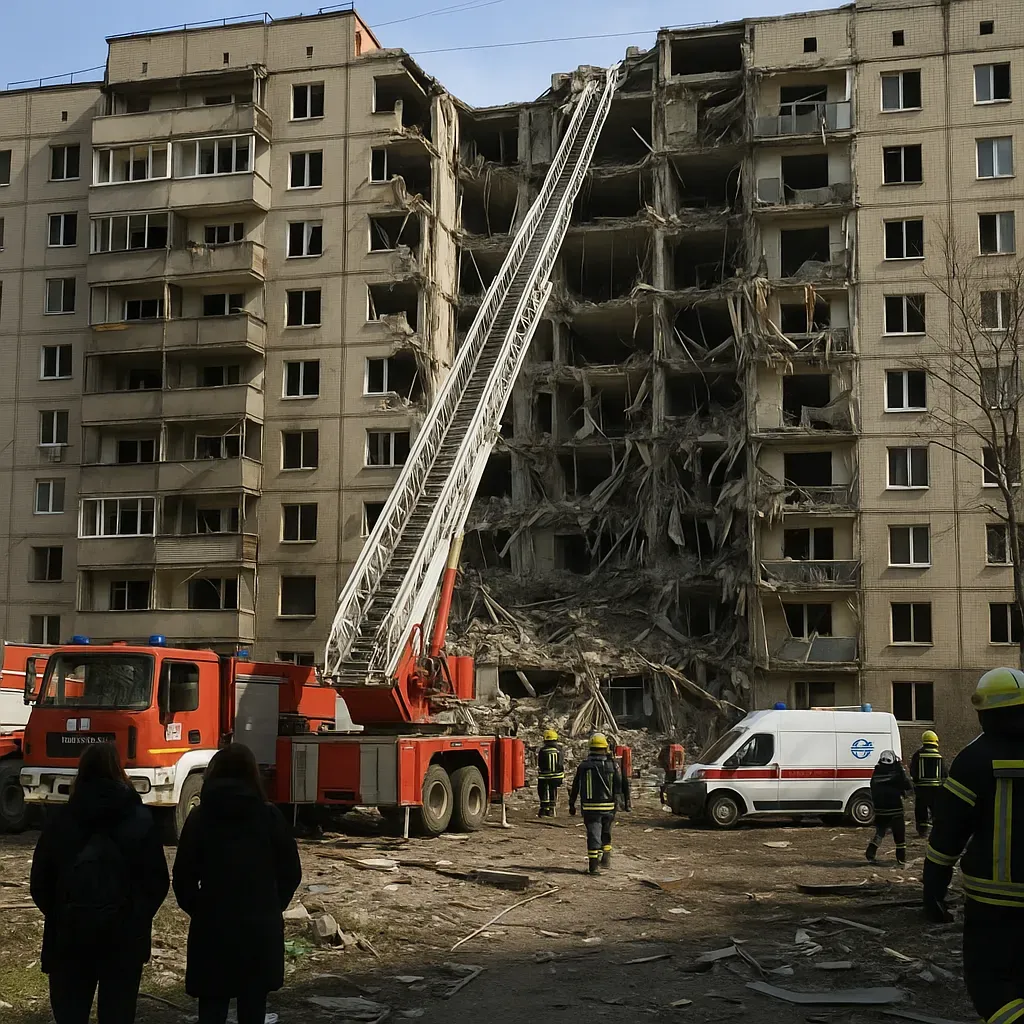 Nueve fallecidos y más de cuarenta heridos en nuevo ataque ruso a Kiev