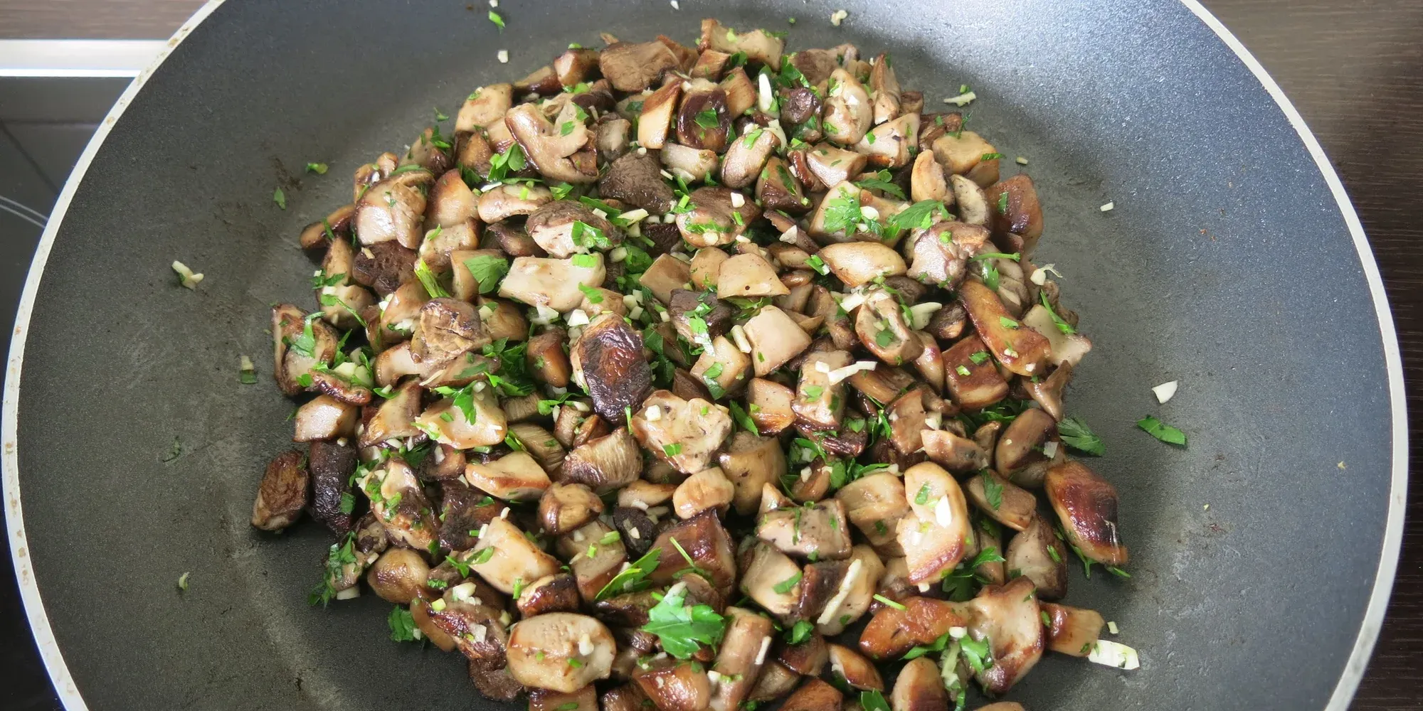 mushrooms cooking