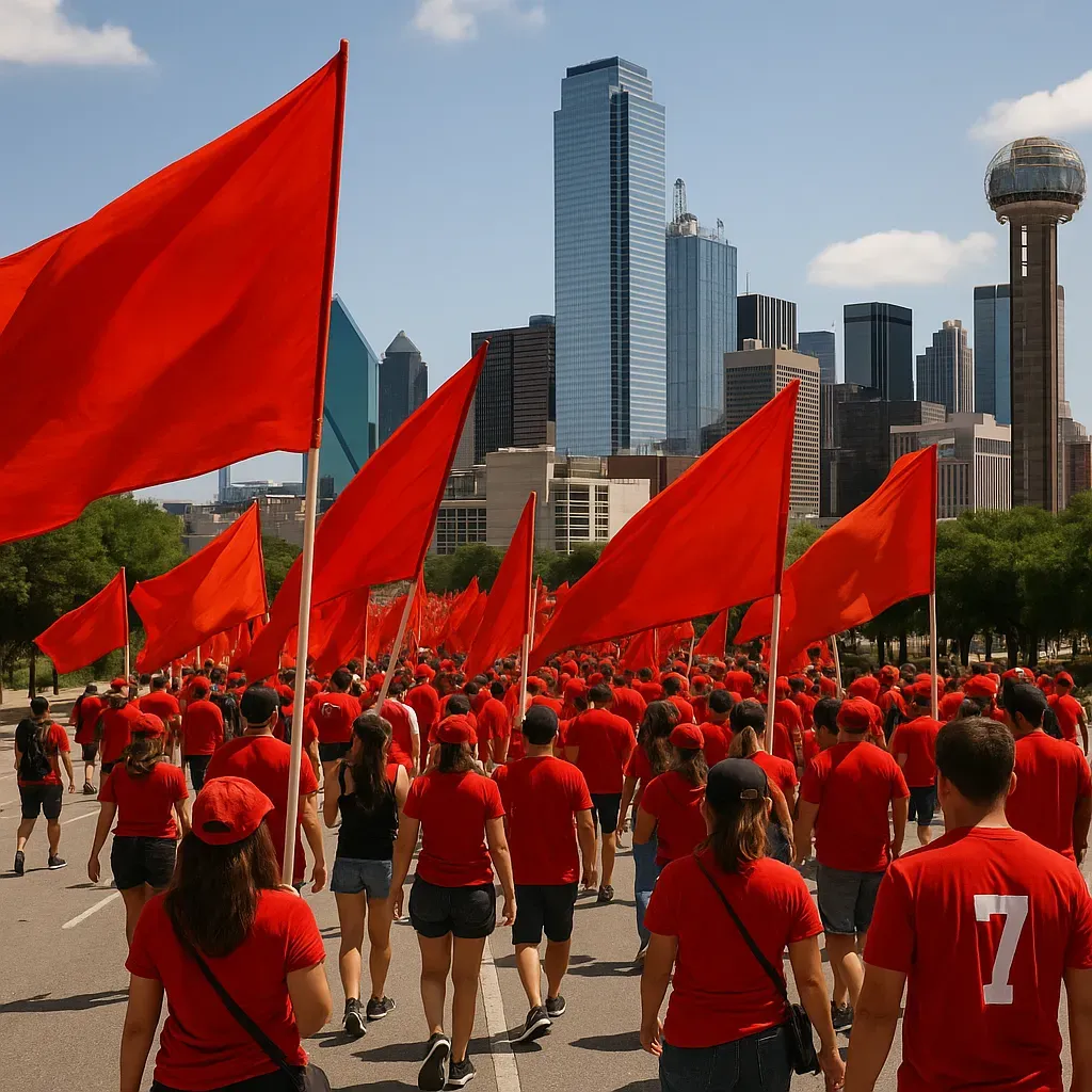 Ola roja de jubilo recorre Dallas