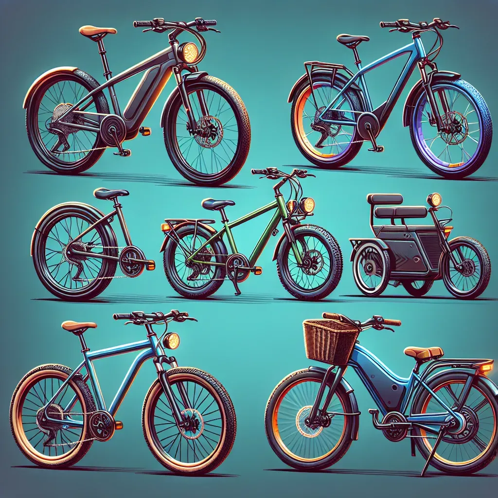 Opciones para bicicletas eléctricas.