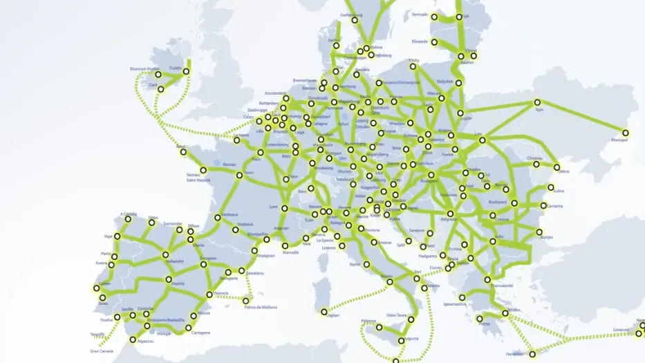 Pase único para viajes en tren europeo.